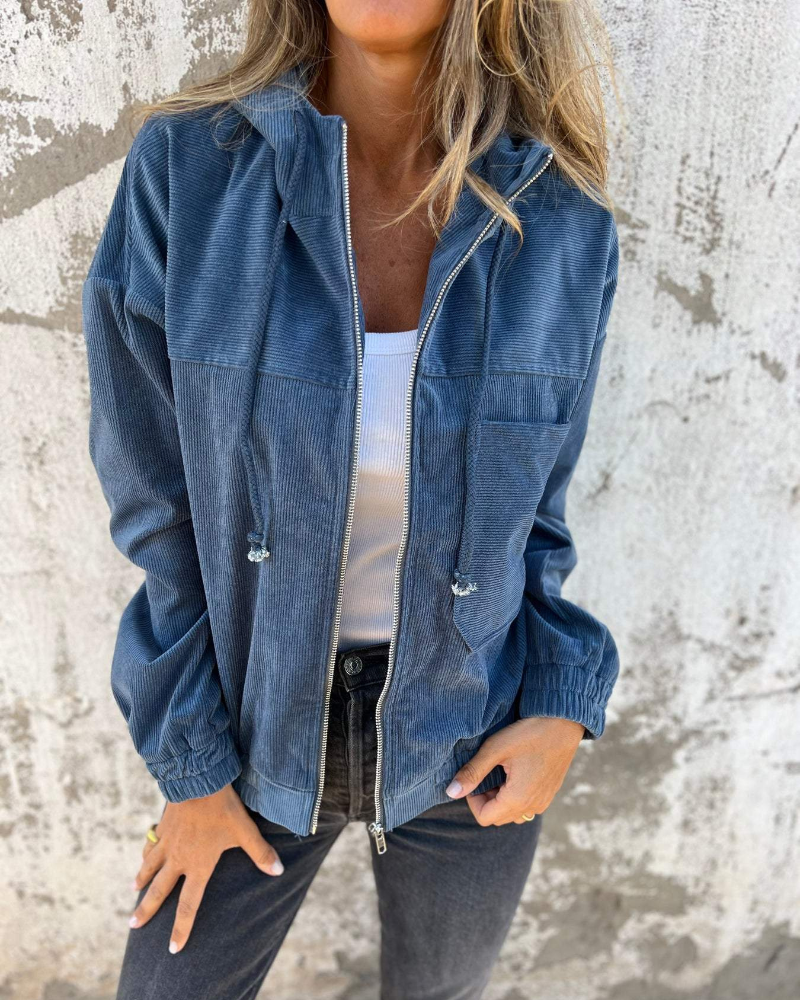 Cordavelle | Women’s Zip-Front Textured Summer Jacket