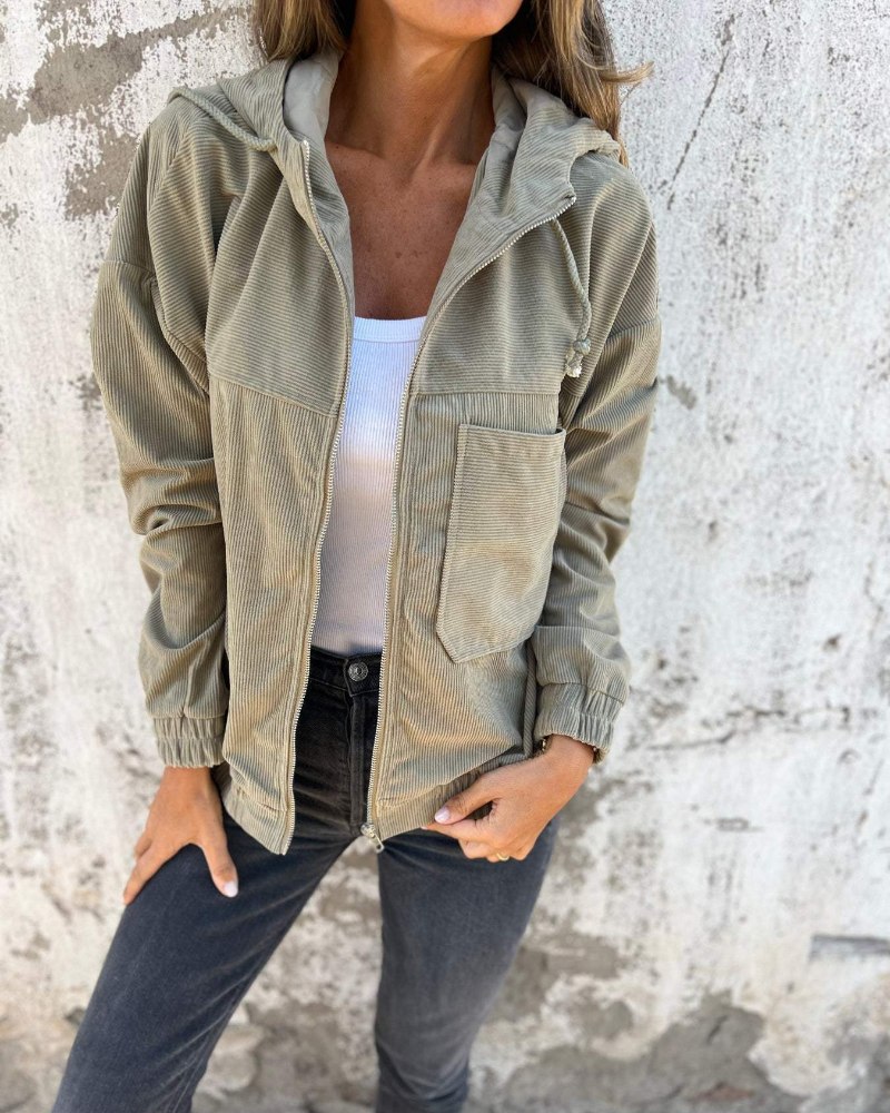 Cordavelle | Women’s Zip-Front Textured Summer Jacket
