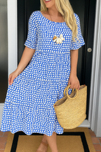 Diane | Short Sleeve Midi Dress