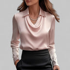 Patricia | Draped Neck Blouse