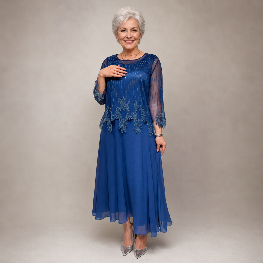 Vivienne | Elegant Beaded Evening Dress