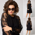 CELINA™ | Classic Midi Dress for Special Occasions