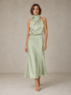 Harper | Halter Satin Evening