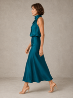 Harper | Halter Satin Evening
