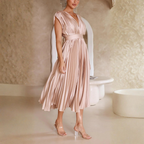 Jolene | Pleated Flowy Maxi Dress