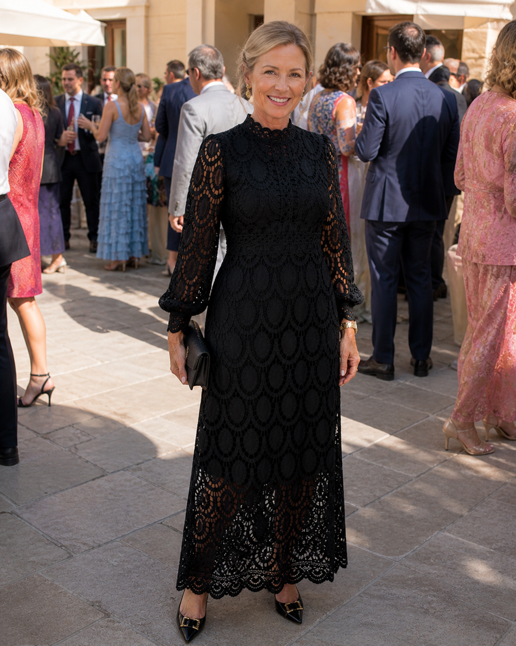 Rose | Lace Midi Dress