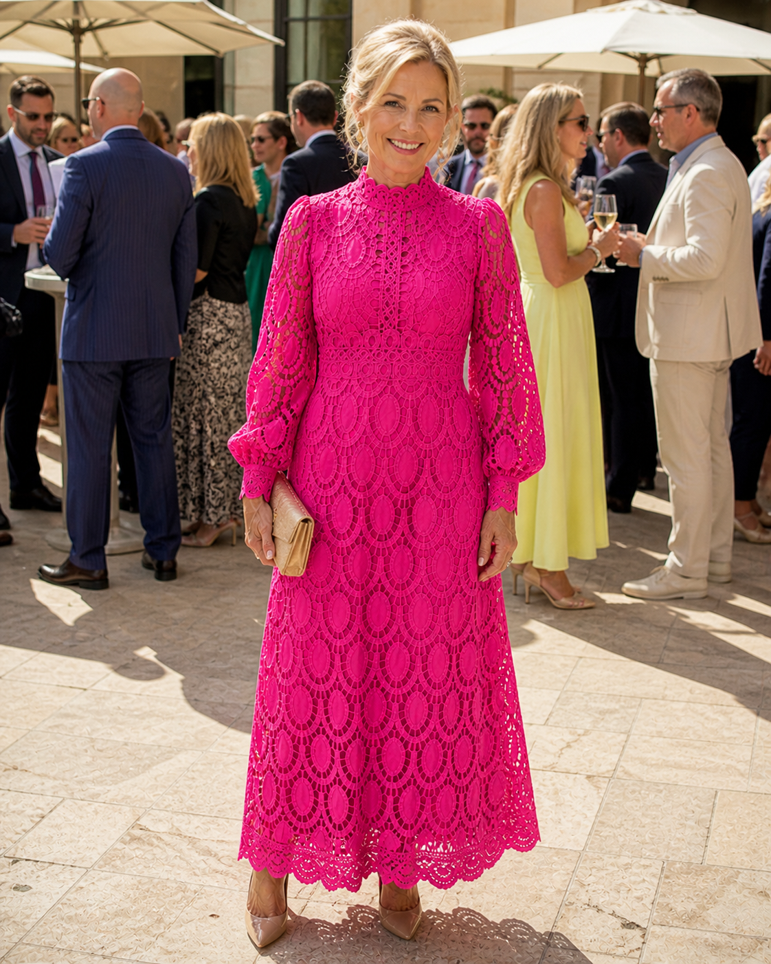 Rose | Lace Midi Dress
