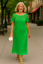 Celestia |  Two-Piece Boat Neck Dress