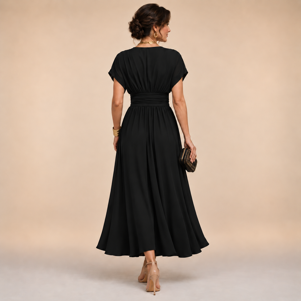 The Amelia Wrap Midi Dress – Timeless Elegance with a Flattering Feminine Fit