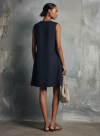 AUBREY | ASYMMETRIC BUTTON MINI DRESS