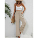 FISHA™ – Classic High Waist Wide Leg Trousers