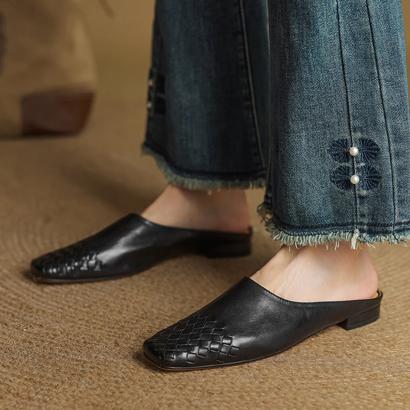 Velmirae | Women’s Woven Orthopedic Slip-On Slides