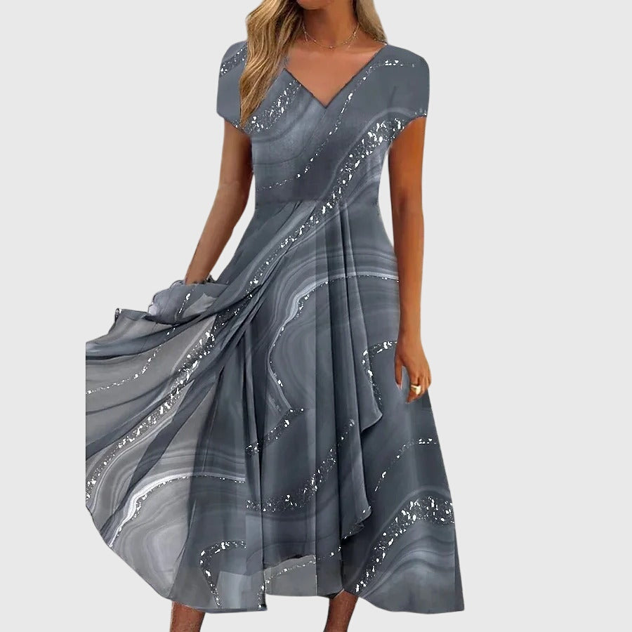 AUBRIELLE™ | Flowing Midi Dress