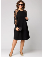 CELINA™ | Classic Midi Dress for Special Occasions