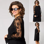 CELINA™ | Classic Midi Dress for Special Occasions