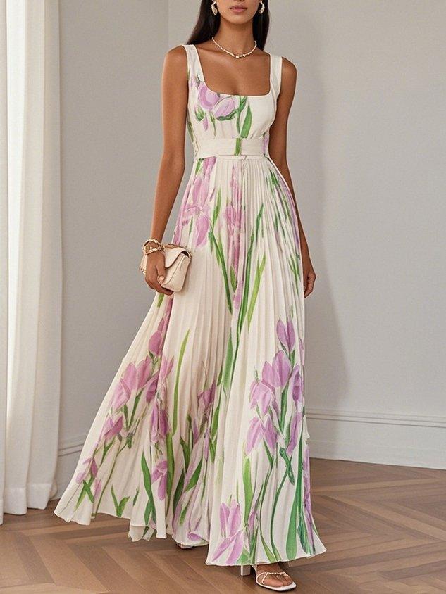Serelina | Women’s Pleated Maxi Dress