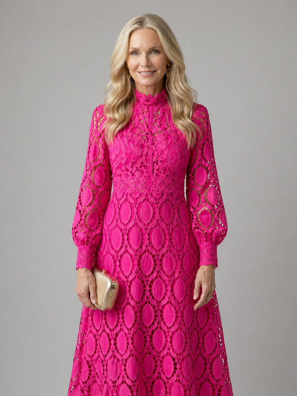 Rose | Lace Midi Dress