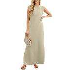 Riane™ | Classic Loose Sleeveless Beach Maxi Dress