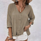 Angela | Relaxed Button-Up Blouse