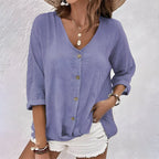 Angela | Relaxed Button-Up Blouse
