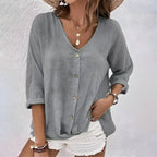 Angela | Relaxed Button-Up Blouse