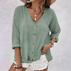 Angela | Relaxed Button-Up Blouse